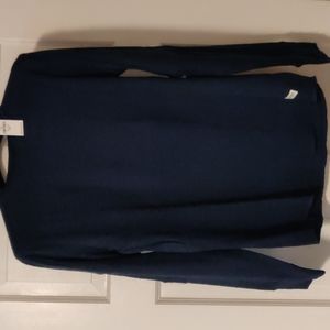 NWT Gap Boys' XXL Navy Long Sleeve Waffle Knit Tee